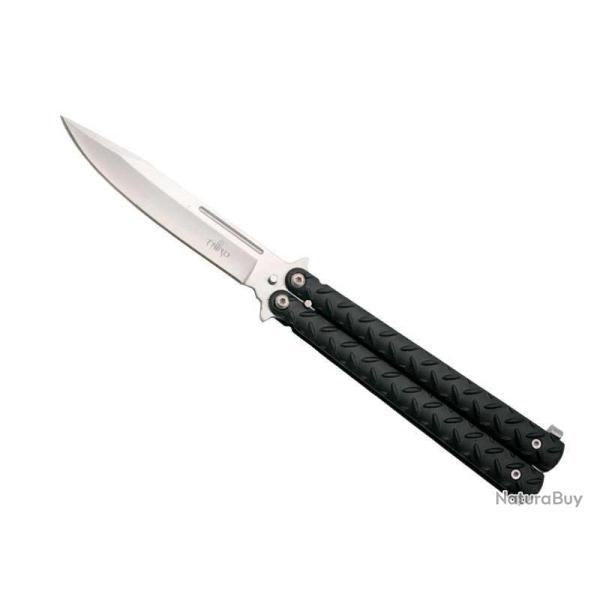 COUTEAU PAPILLON THIRD ALU NOIR 13CM INOX SATINE