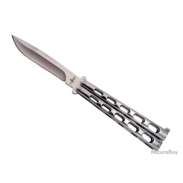 COUTEAU PAPILLON THIRD INOX/ARGENTE 12,5CM INOX
