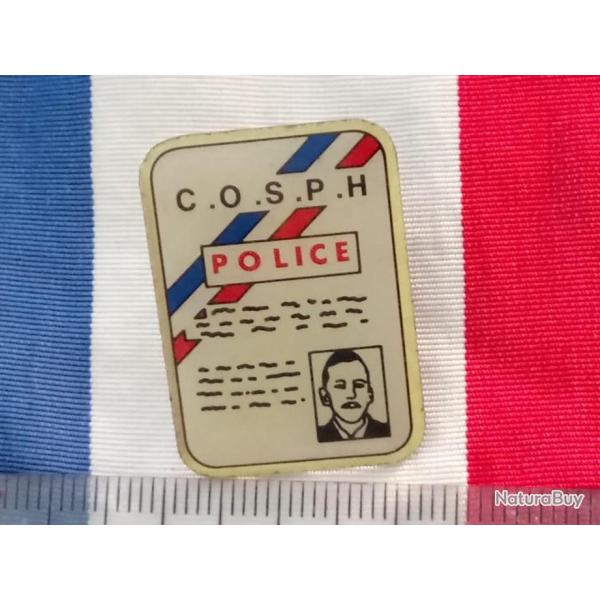 pin's POLICE NATONALE COSPH