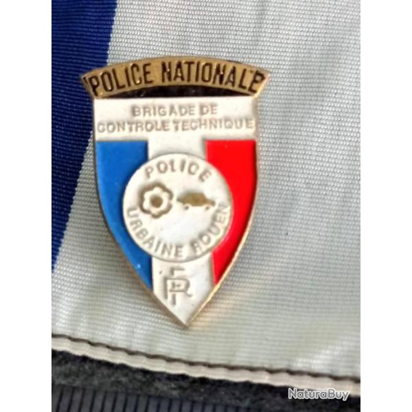 pin's POLICE NATONALE ROUEN brigade de controle technique