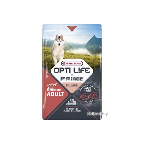 OPTILIFE PRIME ADULT SAUMON (sans cereales) 12.5KGS