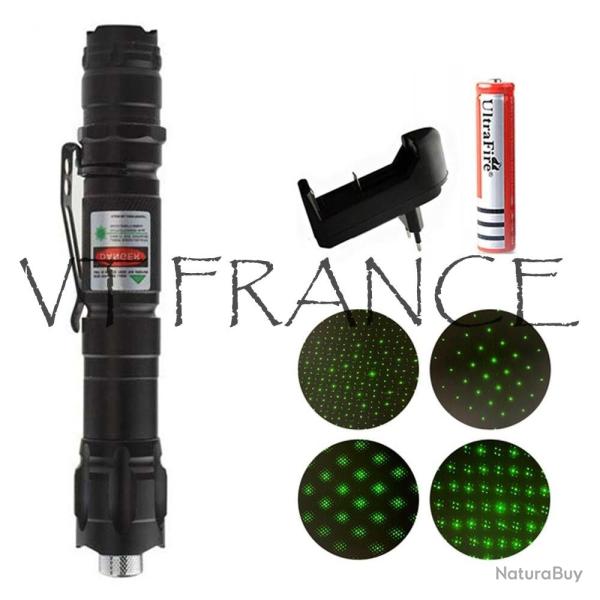 Pointeur Laser Waterproof Rechargeable 2000m, Couleur: Vert