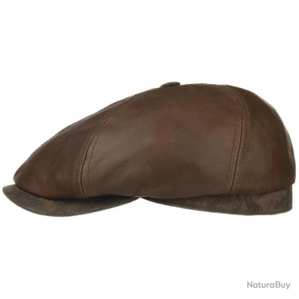 Casquette Panel Goat Pigskin marron