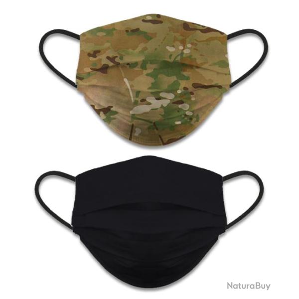 MASQUE REUTILISABLE ET REVERSIBLE CAMO/NOIR
