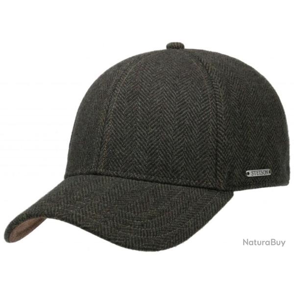 Casquette Baseball Cap Wool Herringbone Stetson