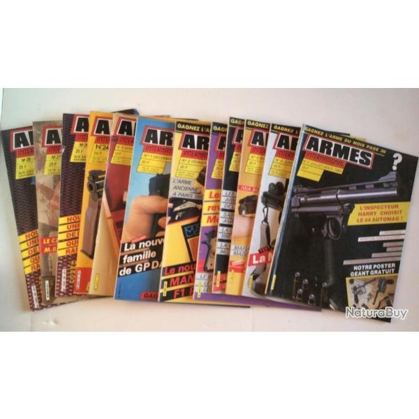 PROMO Revue ARMES INTERNATIONAL lot de 5 revues AU CHOIX (no casque)