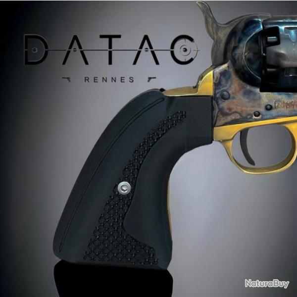 Plaquettes ergonomiques Black Match ABS pour Colt 1851 Pietta.