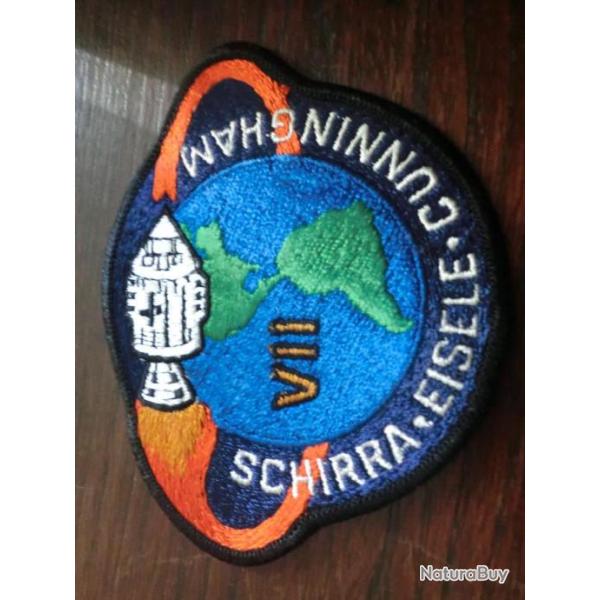 eccusson  patch kennedy space nasa center florida apollo VII  schirra eisele cunningham