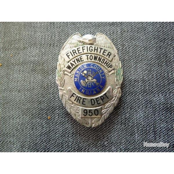 badge pompier securite americain #1