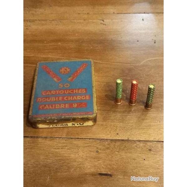 Boite de cartouches marbrees ancienne MGM