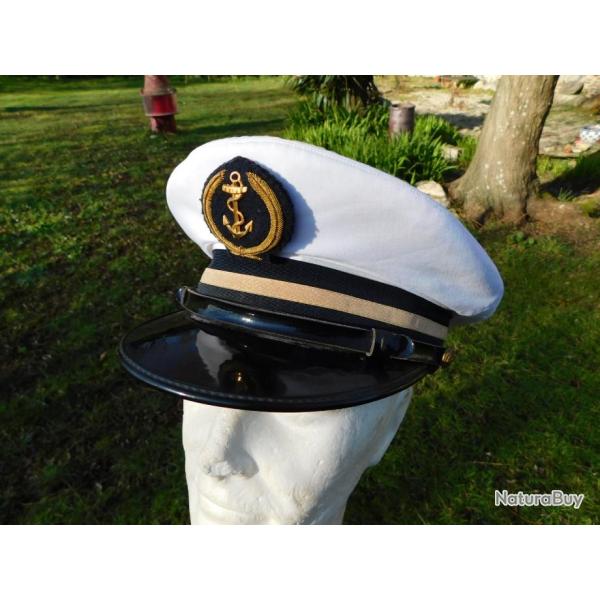 MARINE NATIONALE  : ANCIENNE CASQUETTE  ann�e 1980 - TAILLE 54