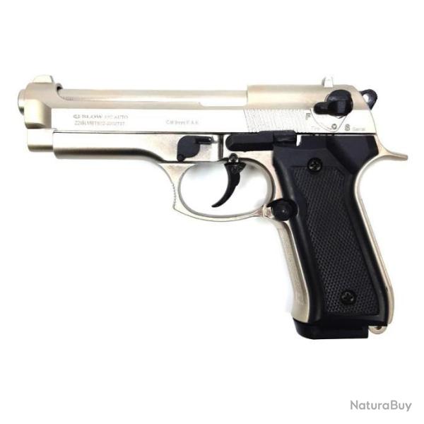DD24 - PISTOLET A BLANC BLOW F92 SATINE 9MM PAK - FULL AUTO