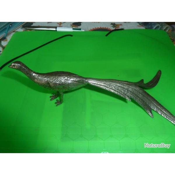 FAISAN en m�tal argent�