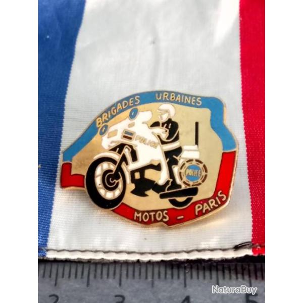 Pin's motards brigades urbaines motos paris