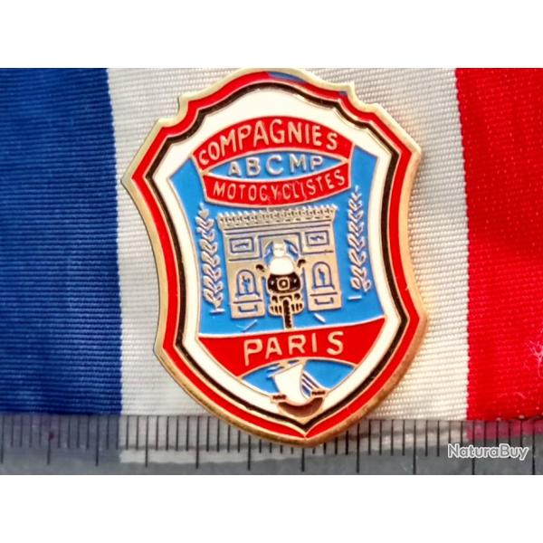 pin'c compagnie motocycliste de PARIS / A B C M P sign� loco motiv
