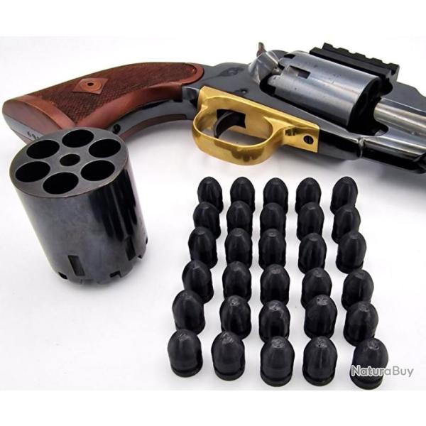 12 Ogives Round Nose type cal.44 (451) pour tir r�duit revolver Poudre noire (1858, 1860, 1851...)