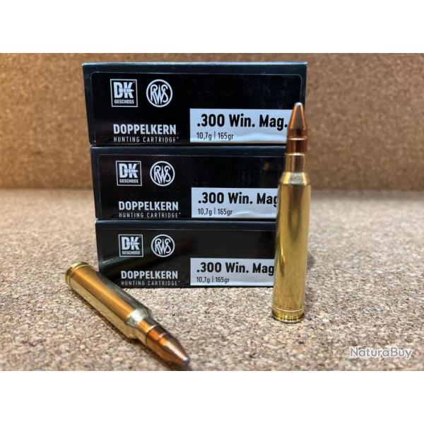 3 BOITES DE MUNITIONS RWS 300 WIN  DK  10.7 gr