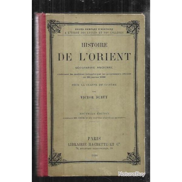 histoire de l'orient gographie ancienne de victor duruy