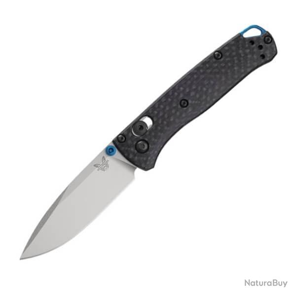 Couteau pliant Benchmade Mini Bugout Carbone gris/bleu
