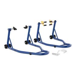 Lot de 2 b&eacute;quilles d'atelier pour roues avant et arri&egrave;re - levage par les fourches 14_0006464