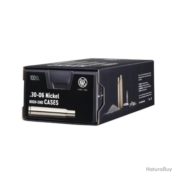 Douilles RWS - 30-06 Nickel / 100 / Par 1