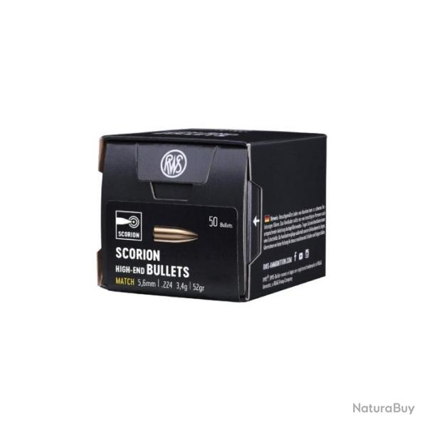 Ogives RWS MJ - Cal. 5.6 mm - 4.6 g / Par 1