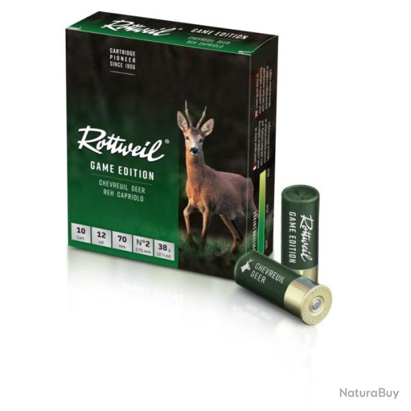 Cartouches Rottweil Game Edition Corbeau Cal. 12/70 - 5.5 / 34 g