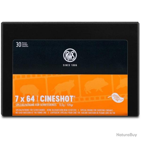 Cartouches RWS Cinetir - Cal.7x64 - 9 g / 139 gr / Par 1