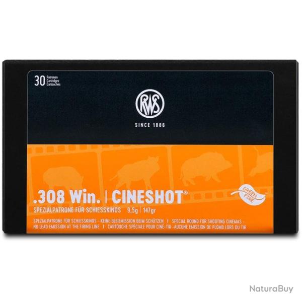 Cartouches RWS Cinetir - Cal.308 Win - 9.5 g / 147 gr / Par 1