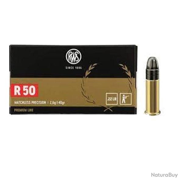 Munitions RWS R50 Ultra - Cal. 22 LR - 2.6 g / 40 gr