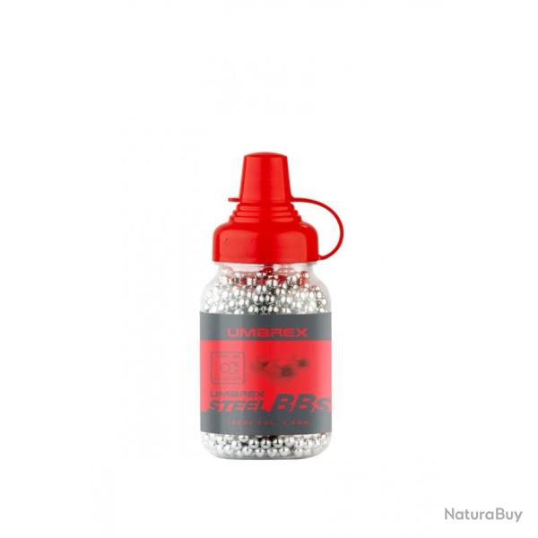 Billes Umarex bb steel 4.5mm 0.35G X1500 en bouteille