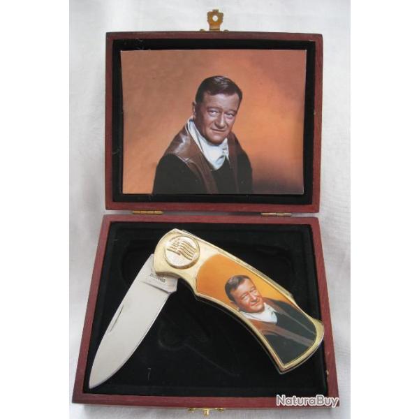 COUTEAU DE COLLECTION MOTIF USA  JOHN WAYNE - R�f.8784