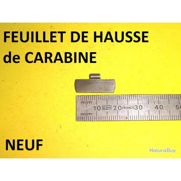 feuillet de hausse CARABINE....- VENDU PAR JEPERCUTE (D21J163)