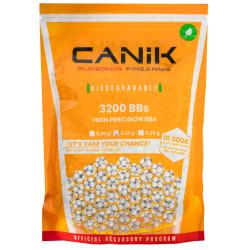 Billes airsoft / 3200 billes 0.23gr / Biod&eacute;gradables /Couleur: Blanc