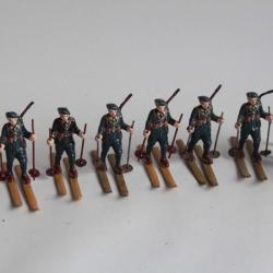 Soldats de plomb Chasseurs alpins ski