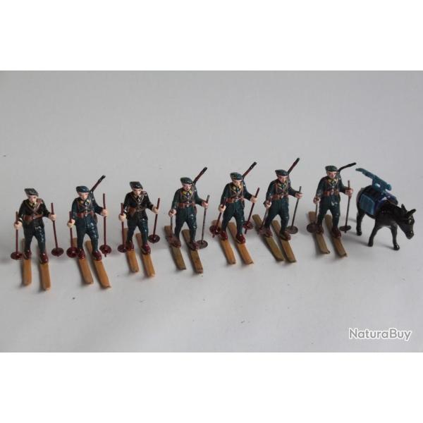 Soldats de plomb Chasseurs alpins ski