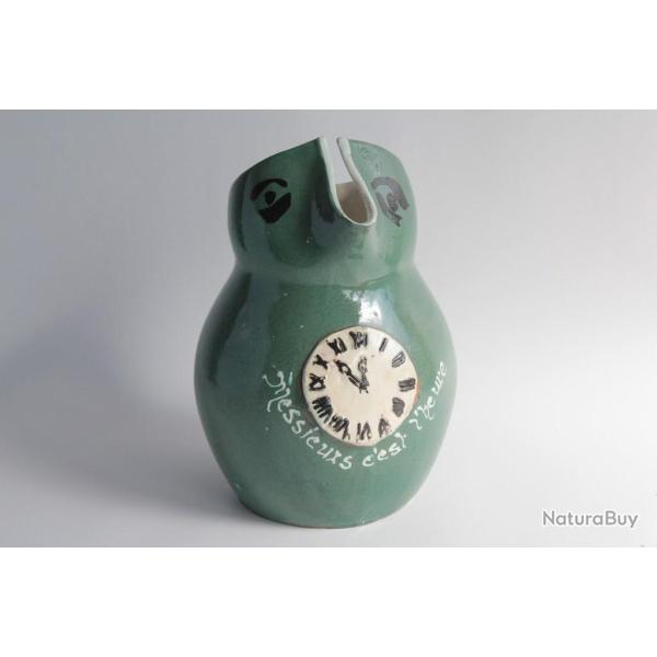 Pichet absinthe Messieurs c'est l'heure