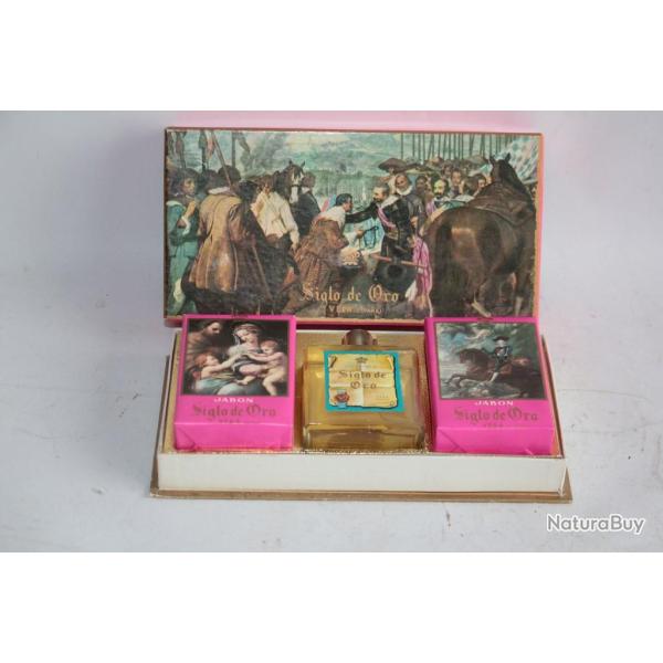 Boite Eau de Cologne + Savons parfum�s Siglo de Oro Espagne