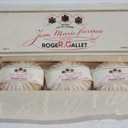 ROGER & GALLET Boite 3 Savons parfumés Eau Cologne Jean Marie Farina