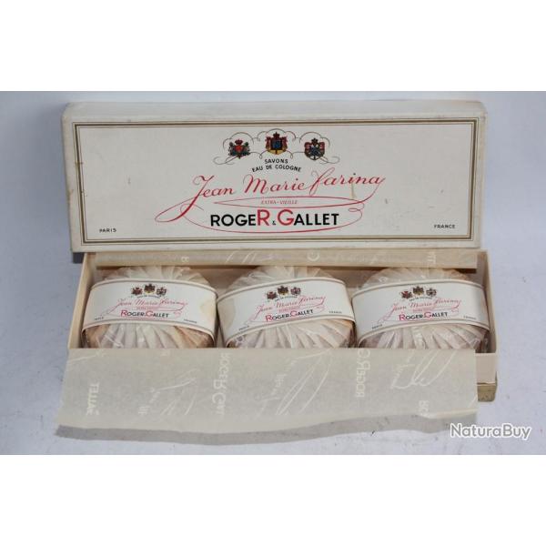 ROGER & GALLET Boite 3 Savons parfum�s Eau Cologne Jean Marie Farina