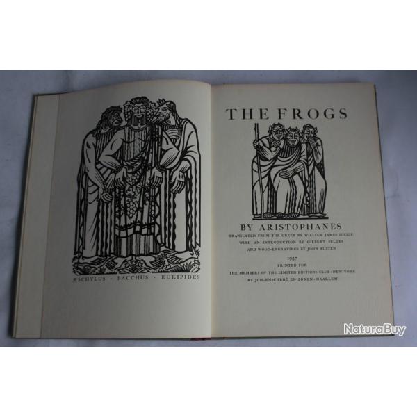 Livre The Frogs by Aristophanes 1937 Bois grav�s John Austen