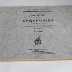 Partition musique piano Symphonies Vol II (6 à 9) n°9344  Beethoven
