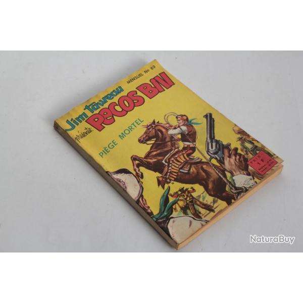 BD Pecos Bill mensuel n69 pige mortel Jim Taureau 1963