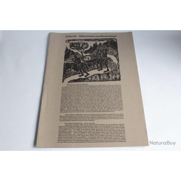 Portfolio Holzschnitte aus Moambique Xylon 61 Gravures 1983