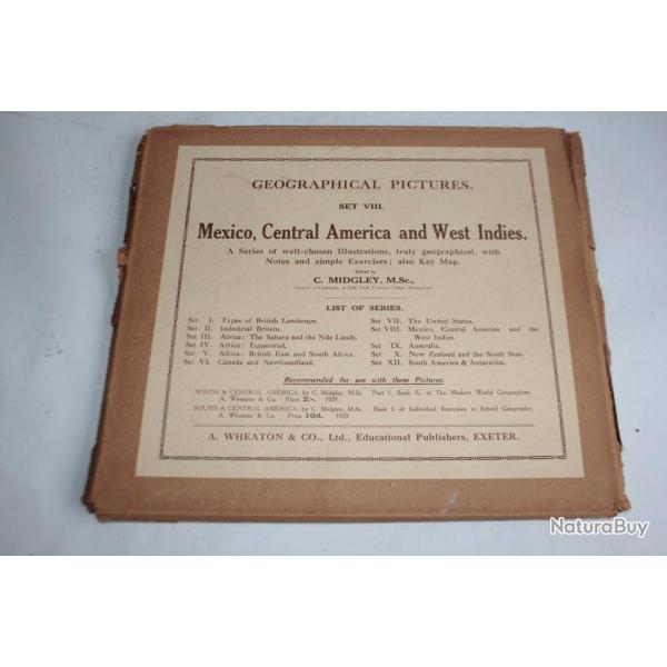 Geographical pictures Mexico Central America West Indies Set VIII