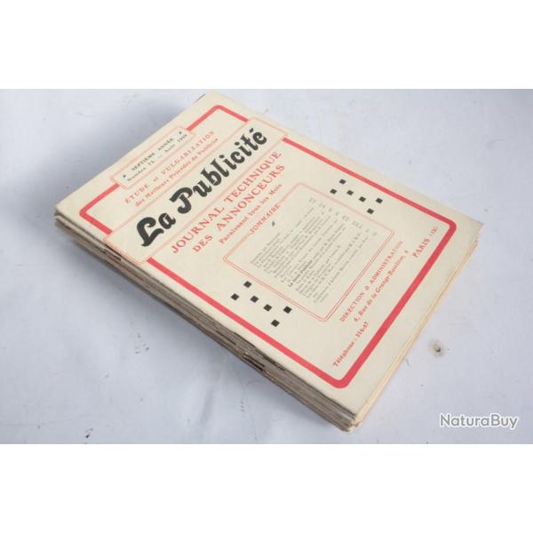 Journal technique des annonceurs La Publicit� 1909 complet