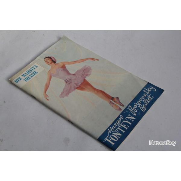 Programme de th��tre Her Majesty's Theatre Margot Fonteyn 1957 Ballet