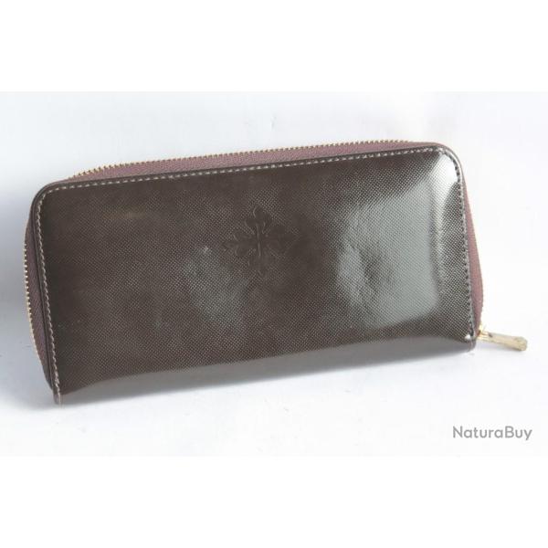 PATEK PHILIPPE Portefeuille cuir marron glac�