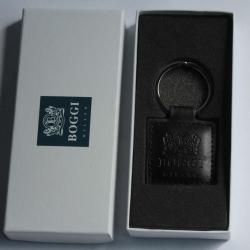 Porte-clés BOGGI Milano cuir noir
