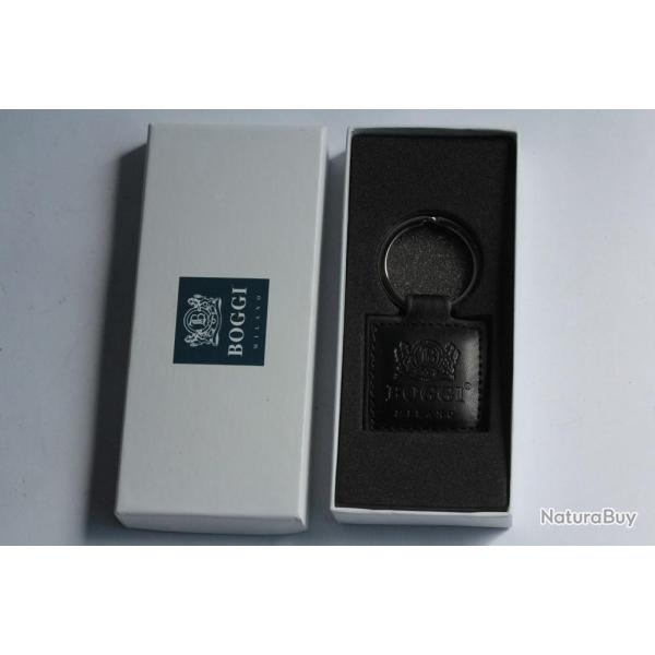 Porte-cl�s BOGGI Milano cuir noir